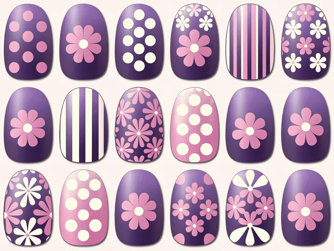 Purple Nail Designs