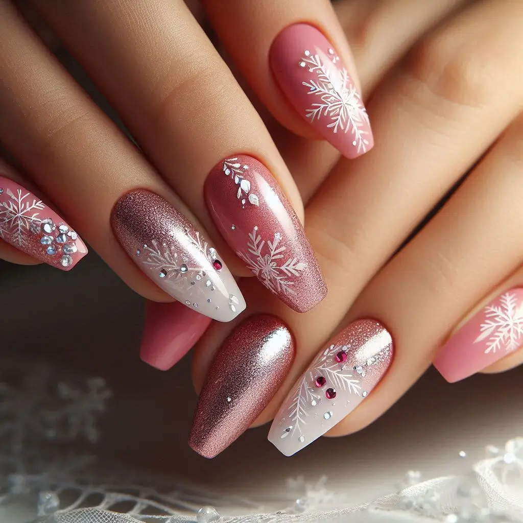 Pink and White Nail Designs