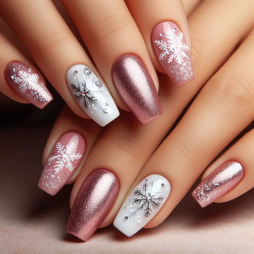 Pink and White Nail Designs