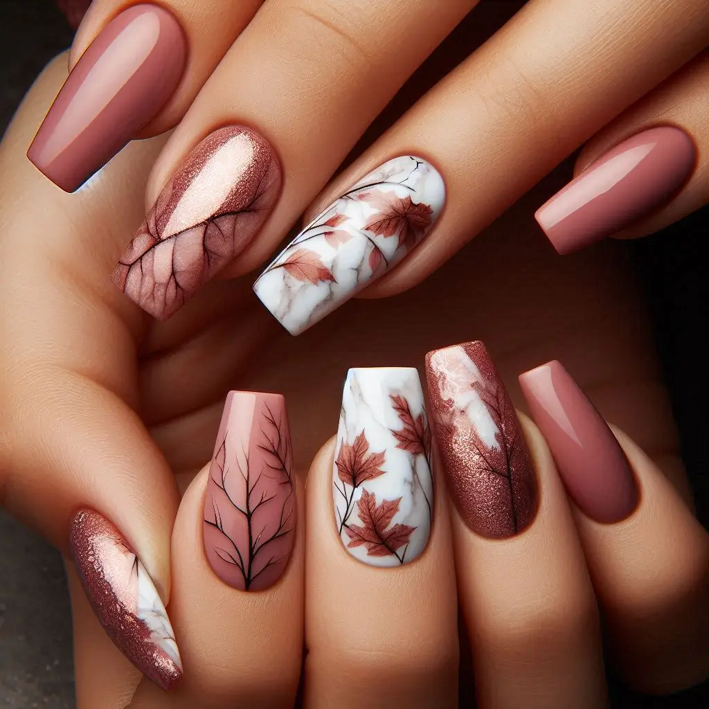 Pink and White Nail Designs