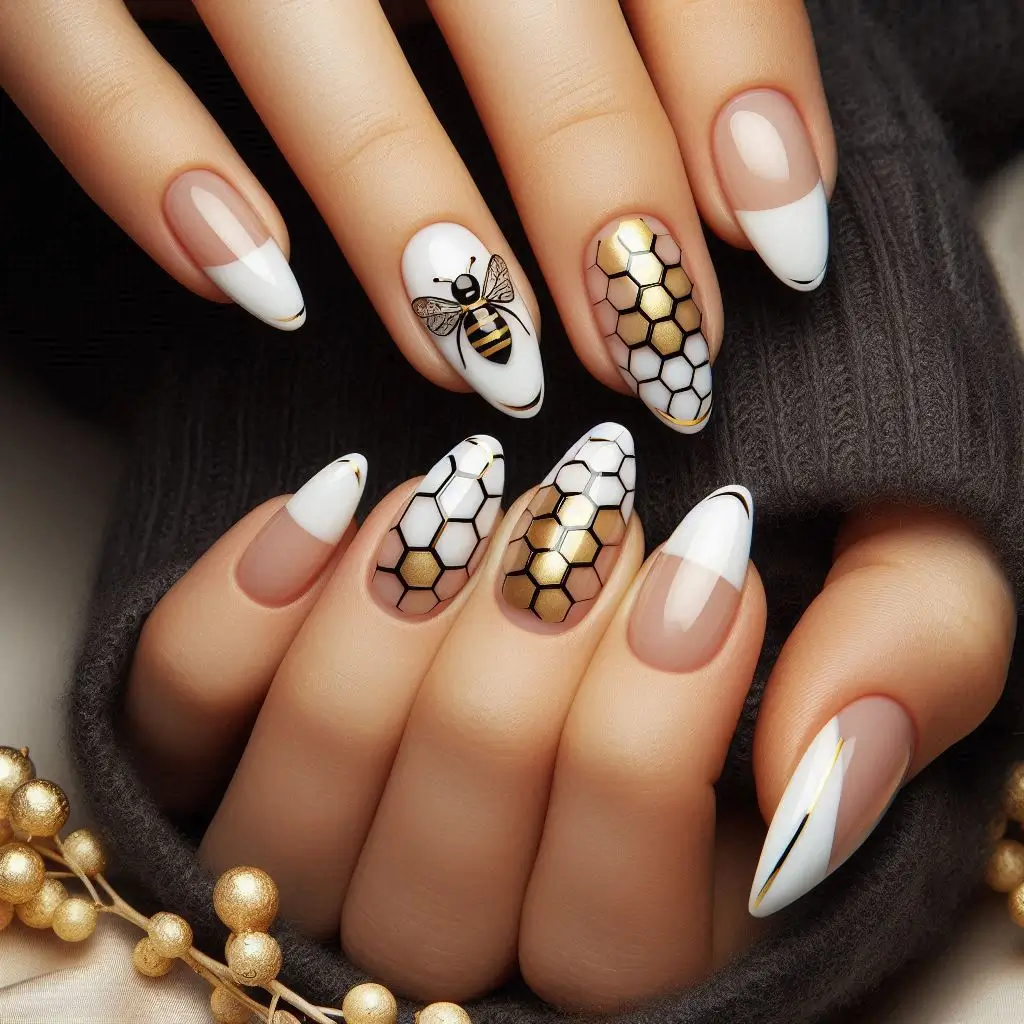 French Bee Nail Designs