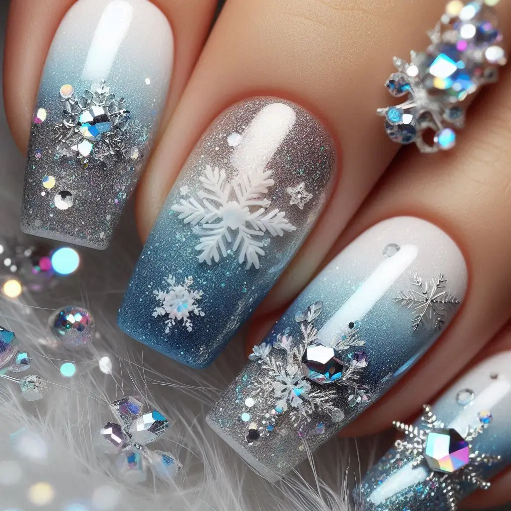 50+ Christmas Nail Art Stickers Designs for 2025