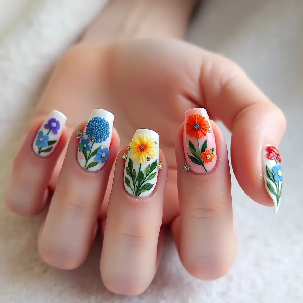 Flower Nail Designs